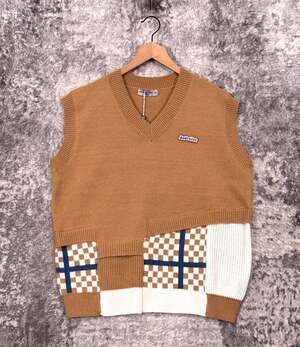 New Aelfric Eden Sweater Vest Medium Mens Patchwork Knit